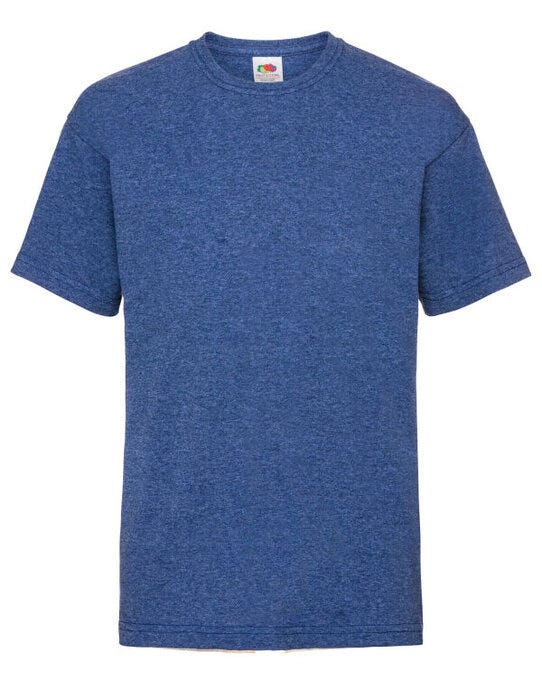 Fruit Of The Loom FOTL Kids Valueweight T - Retro Heather Royal