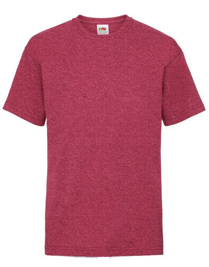 Fruit Of The Loom FOTL Kids Valueweight T - Vintage Heather Red