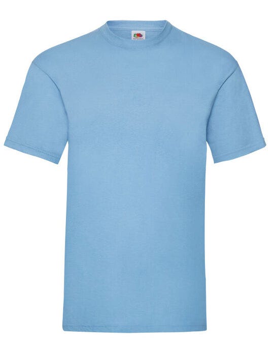 Fruit Of The Loom FOTL Mens Valueweight T - Sky Blue