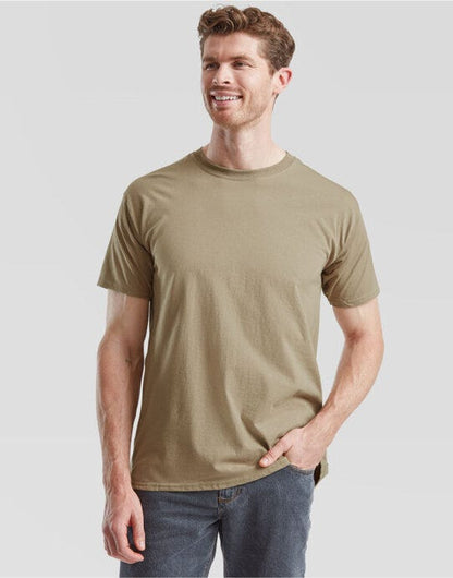 Fruit Of The Loom FOTL Mens Valueweight T - Khaki