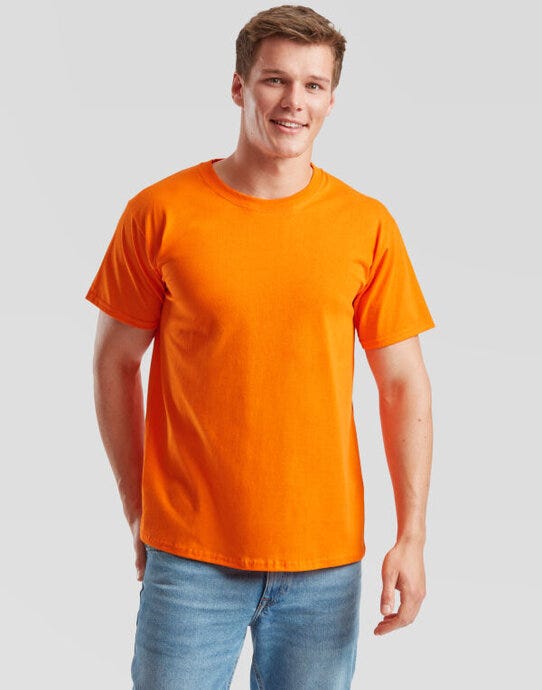 Fruit Of The Loom FOTL Mens Valueweight T - Orange