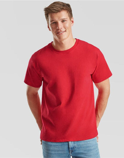 Fruit Of The Loom FOTL Mens Valueweight T - Red