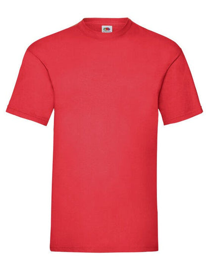 Fruit Of The Loom FOTL Mens Valueweight T - Red