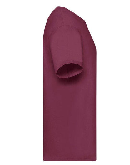Fruit Of The Loom FOTL Mens Valueweight T - Burgundy