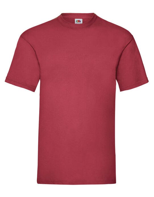 Fruit Of The Loom FOTL Mens Valueweight T - Brick Red