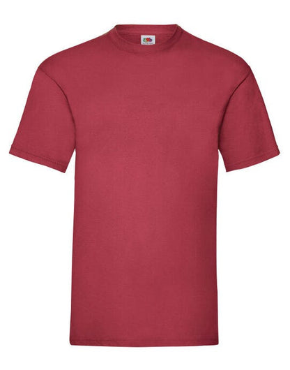 Fruit Of The Loom FOTL Mens Valueweight T - Brick Red