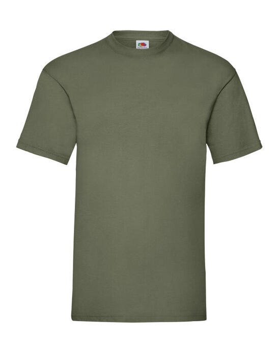 Fruit Of The Loom FOTL Mens Valueweight T - Classic Olive