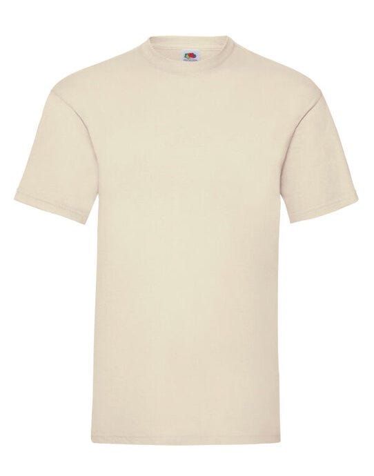 Fruit Of The Loom FOTL Mens Valueweight T - Natural