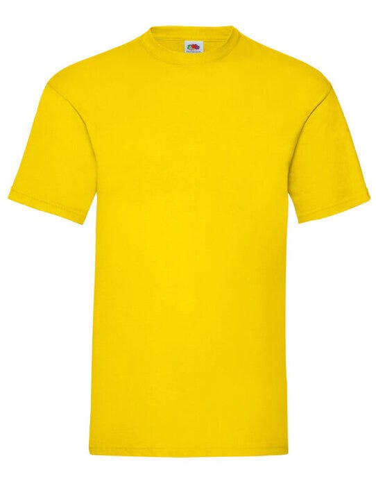 Fruit Of The Loom FOTL Mens Valueweight T - Yellow