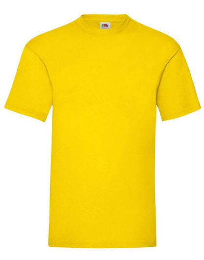 Fruit Of The Loom FOTL Mens Valueweight T - Yellow