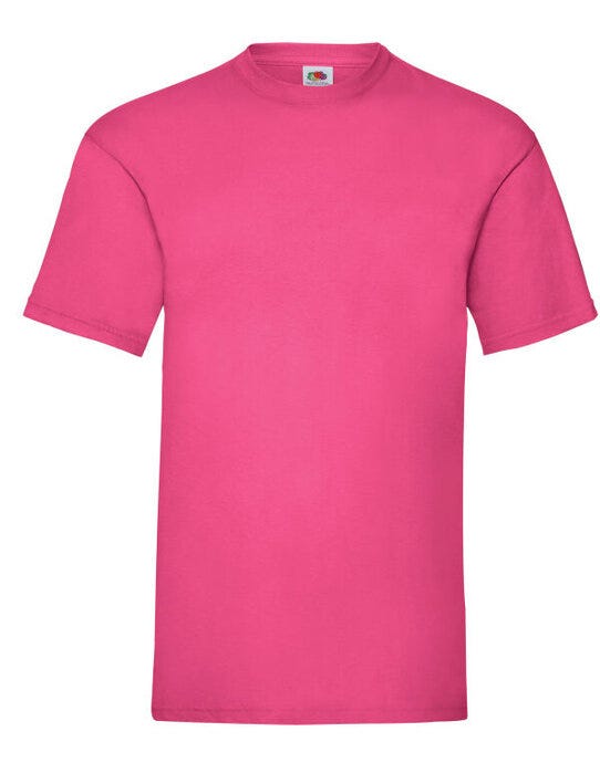 Fruit Of The Loom FOTL Mens Valueweight T - Fuchsia