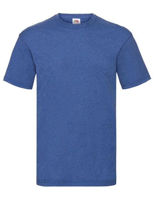 Fruit Of The Loom FOTL Mens Valueweight T - Retro Heather Royal