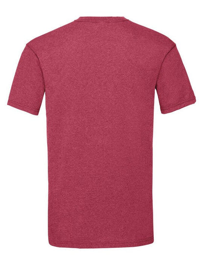 Fruit Of The Loom FOTL Mens Valueweight T - Vintage Heather Red