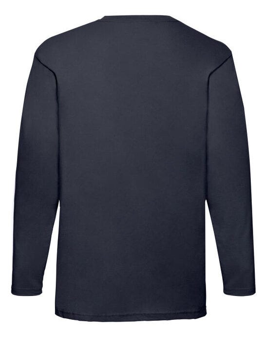 Fruit Of The Loom FOTL Mens Valueweight Long Sleeve T - Deep Navy