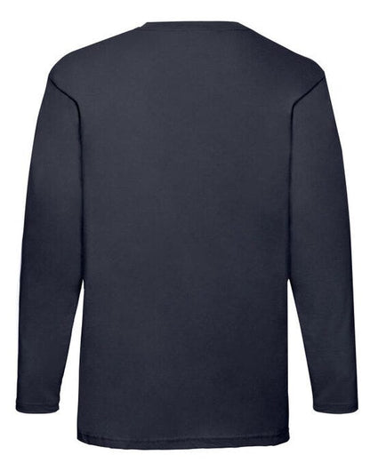 Fruit Of The Loom FOTL Mens Valueweight Long Sleeve T - Deep Navy