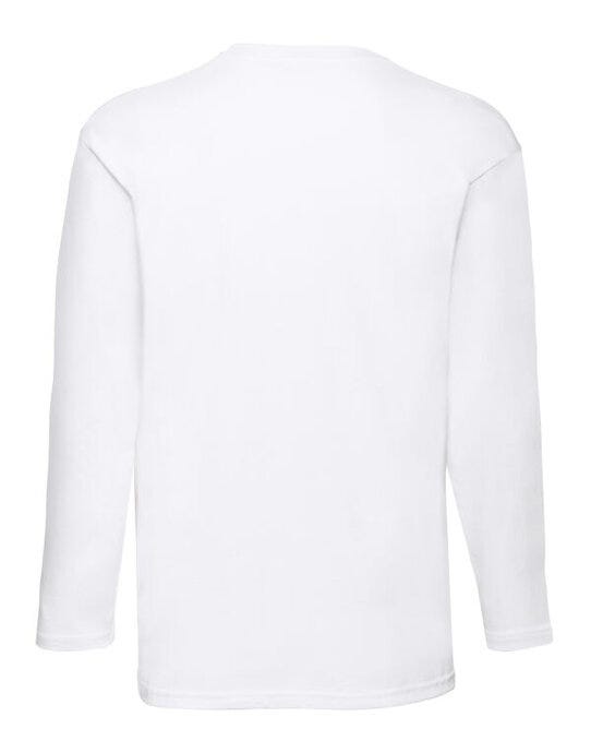 Fruit Of The Loom FOTL Mens Valueweight Long Sleeve T - White
