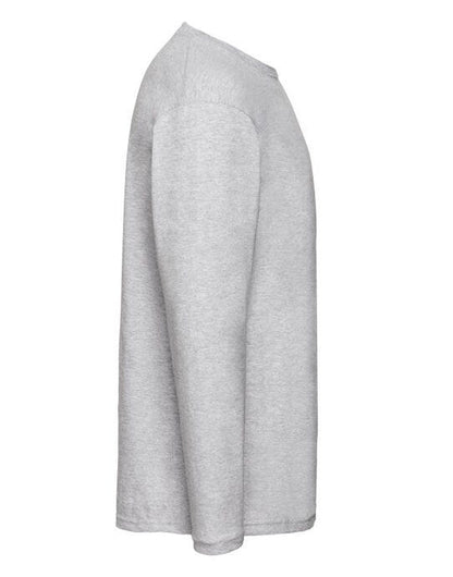 Fruit Of The Loom FOTL Mens Valueweight Long Sleeve T - Heather Grey