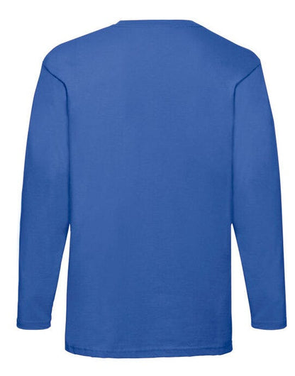 Fruit Of The Loom FOTL Mens Valueweight Long Sleeve T - Royal