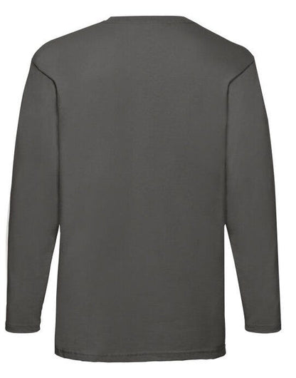 Fruit Of The Loom FOTL Mens Valueweight Long Sleeve T - Light Graphite