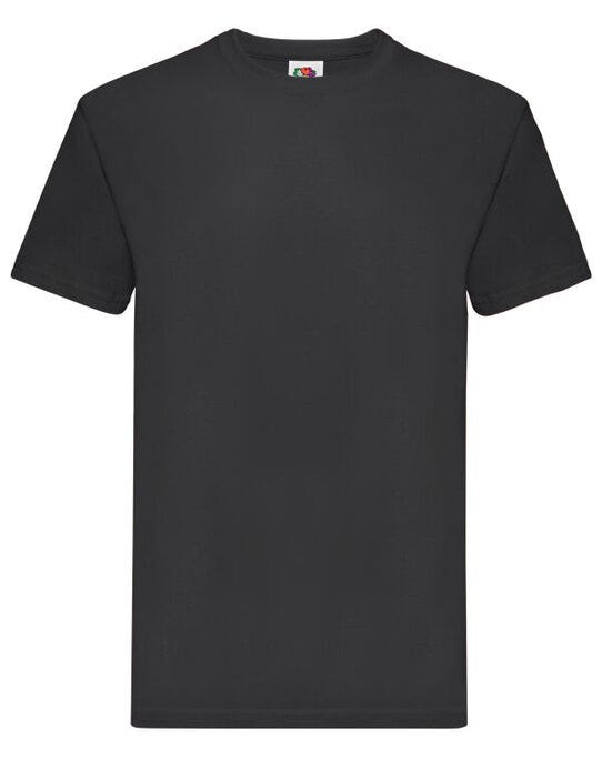Fruit Of The Loom FOTL Mens Super Premium T - Black