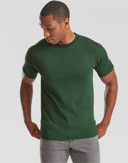 Fruit Of The Loom FOTL Mens Super Premium T - Bottle Green