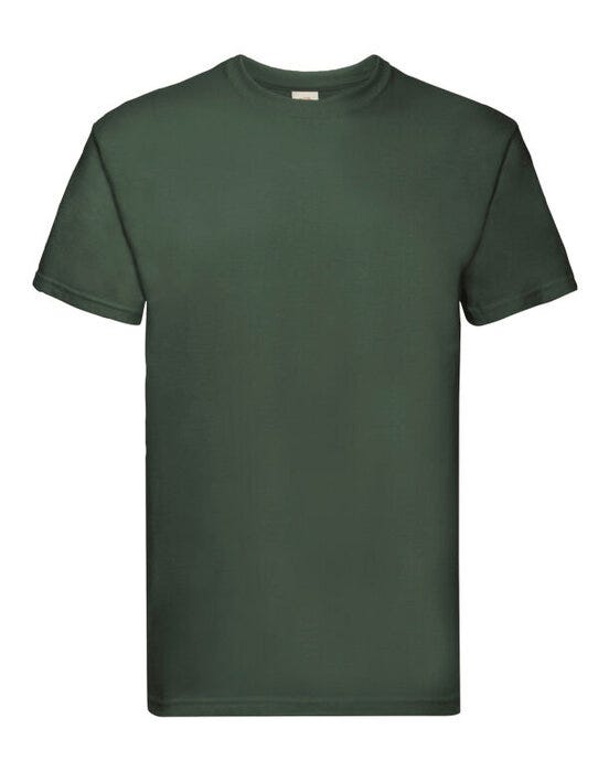 Fruit Of The Loom FOTL Mens Super Premium T - Bottle Green