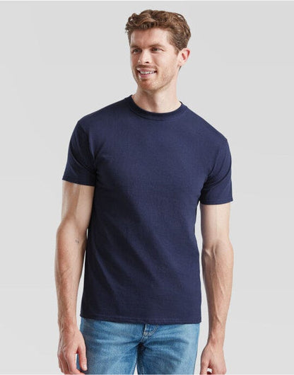 Fruit Of The Loom FOTL Mens Super Premium T - Navy Blue