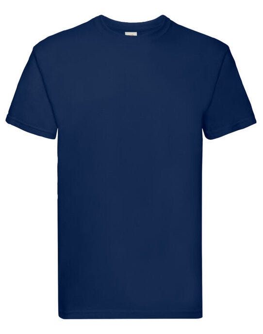 Fruit Of The Loom FOTL Mens Super Premium T - Navy Blue