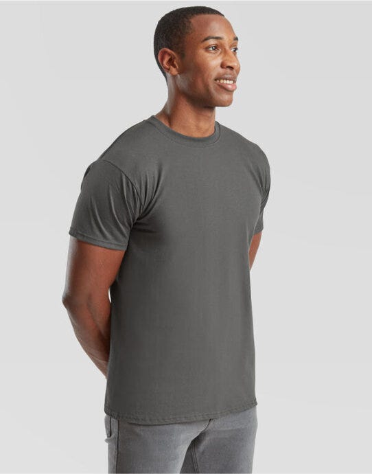 Fruit Of The Loom FOTL Mens Super Premium T - Light Graphite
