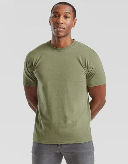 Fruit Of The Loom FOTL Mens Super Premium T - Classic Olive