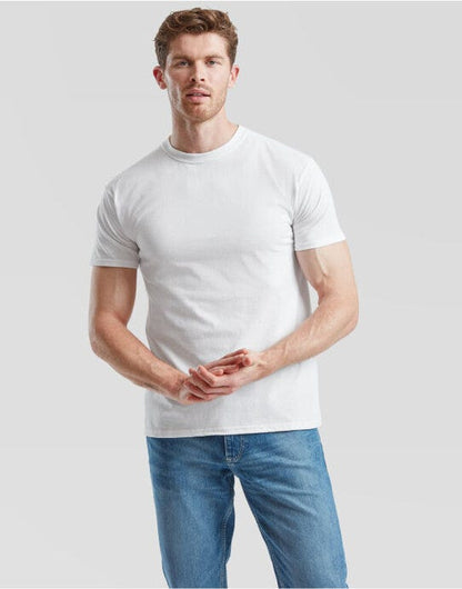 Fruit Of The Loom FOTL Mens Super Premium T - White