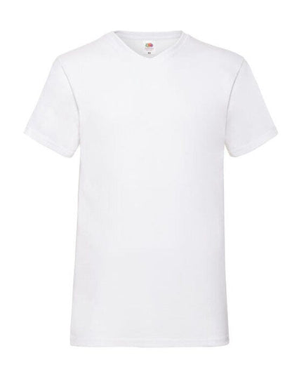 Fruit Of The Loom FOTL Mens Valueweight V-Neck T - White