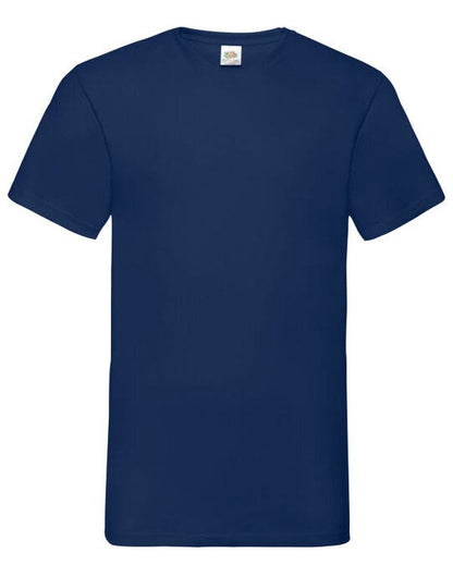 Fruit Of The Loom FOTL Mens Valueweight V-Neck T - Navy Blue