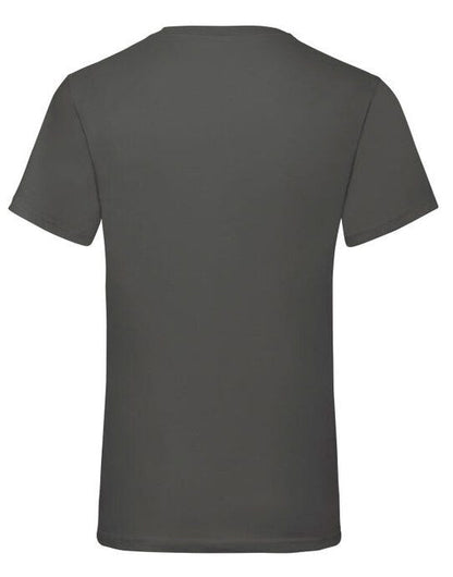 Fruit Of The Loom FOTL Mens Valueweight V-Neck T - Light Graphite