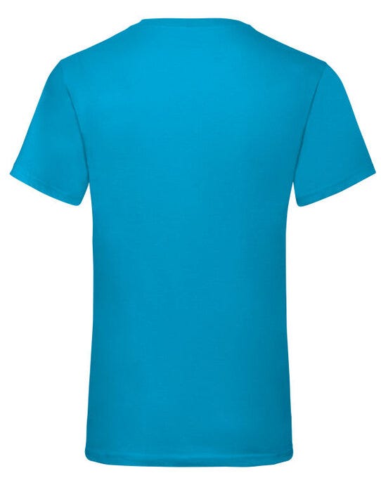 Fruit Of The Loom FOTL Mens Valueweight V-Neck T - Azure Blue