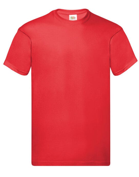 Fruit Of The Loom FOTL Mens Original T - Red