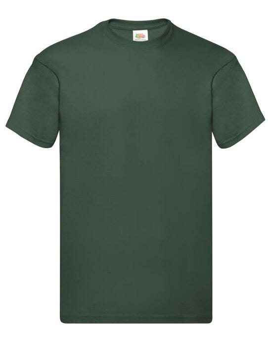 Fruit Of The Loom FOTL Mens Original T - Bottle Green