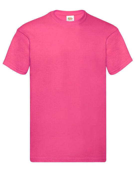 Fruit Of The Loom FOTL Mens Original T - Fuchsia