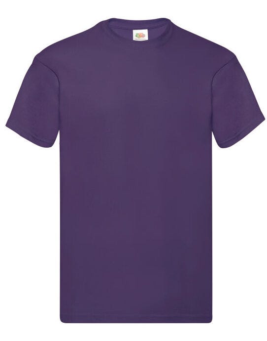 Fruit Of The Loom FOTL Mens Original T - Purple