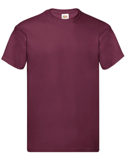 Fruit Of The Loom FOTL Mens Original T - Burgundy