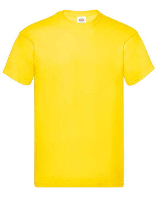 Fruit Of The Loom FOTL Mens Original T - Yellow