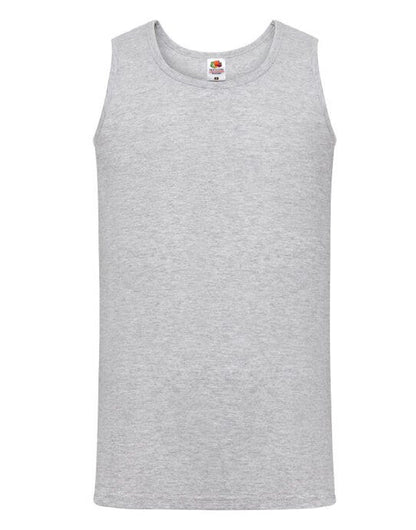Fruit Of The Loom FOTL Mens Valueweight Athletic Vest - Heather Grey