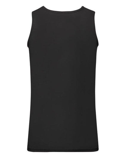 Fruit Of The Loom FOTL Mens Valueweight Athletic Vest - Black