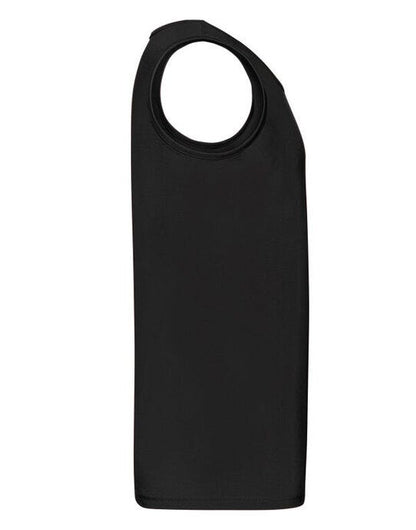 Fruit Of The Loom FOTL Mens Valueweight Athletic Vest - Black