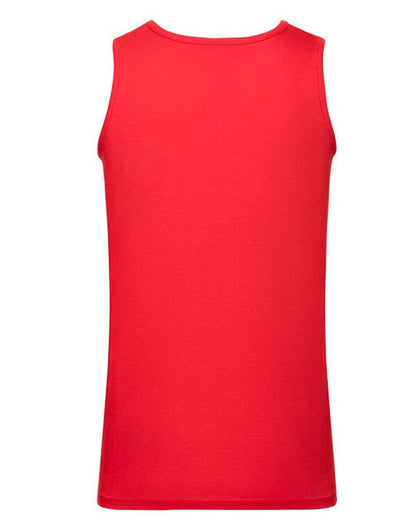 Fruit Of The Loom FOTL Mens Valueweight Athletic Vest - Red