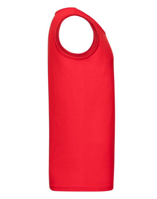 Fruit Of The Loom FOTL Mens Valueweight Athletic Vest - Red