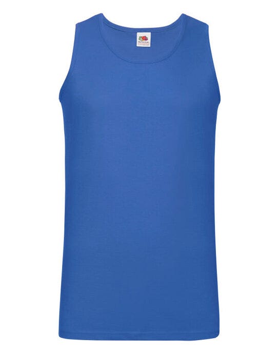 Fruit Of The Loom FOTL Mens Valueweight Athletic Vest - Royal