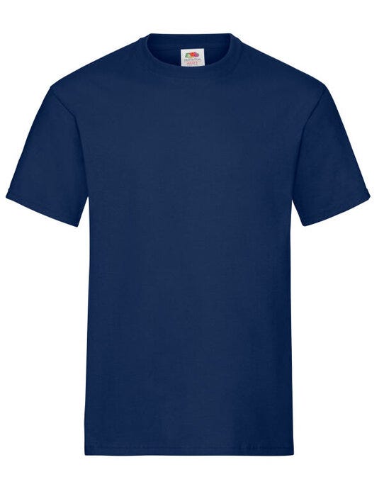 Fruit Of The Loom FOTL Mens Heavy T - Navy Blue