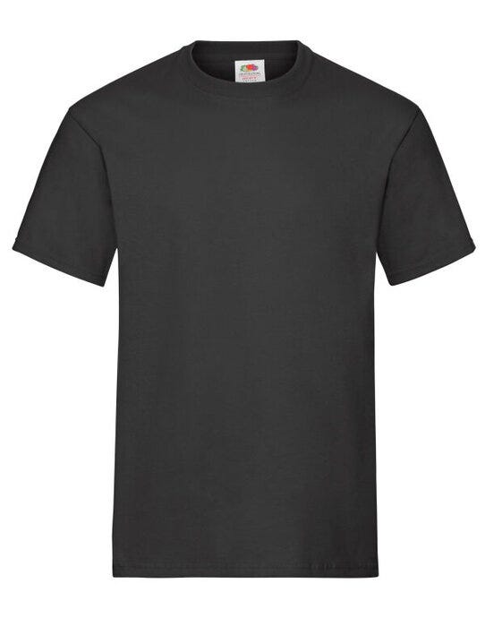 Fruit Of The Loom FOTL Mens Heavy T - Black