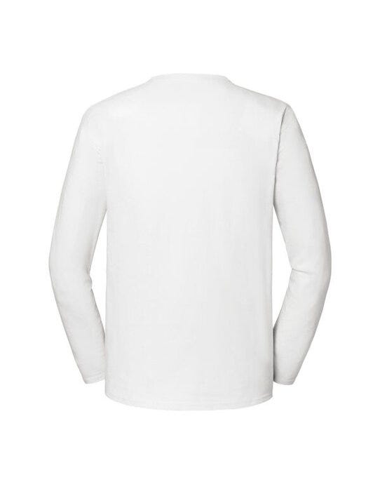 Fruit Of The Loom FOTL Mens Iconic 195 Premium LS T - White